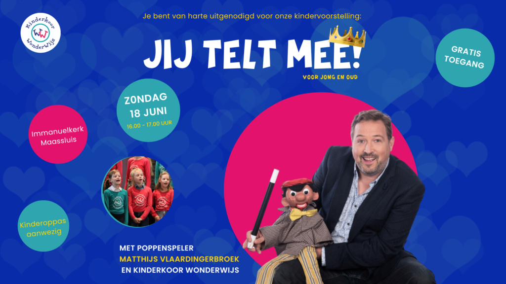 Kindervoorstelling 'Jij telt mee!' met Matthijs Vlaardingerbroek!